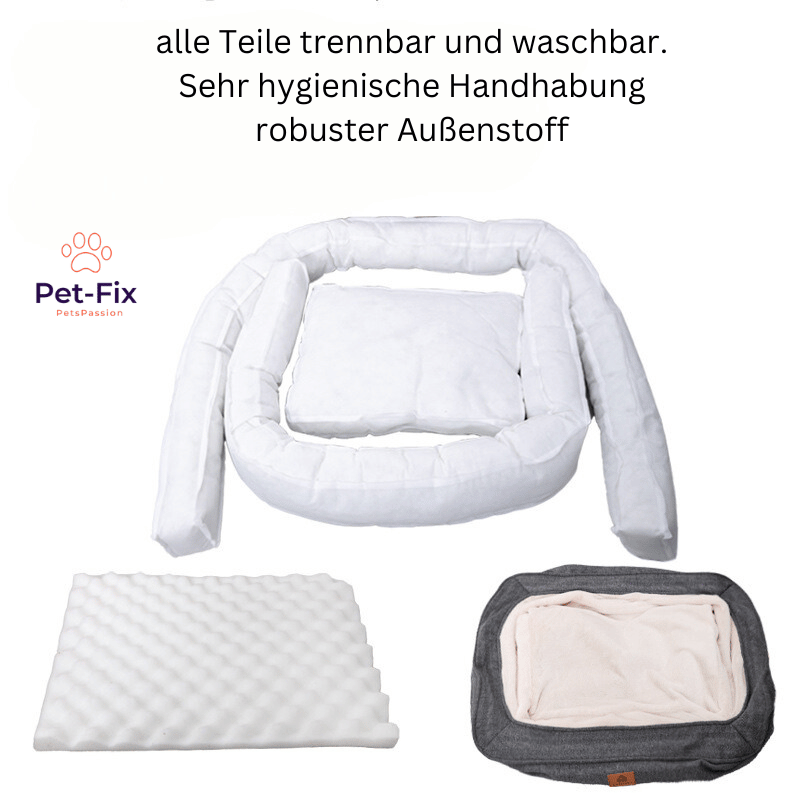Hundebett | Luxus, Ergonomisch, Komfortabel, Langlebig, Weich, Beruhigend-Luzern Mode