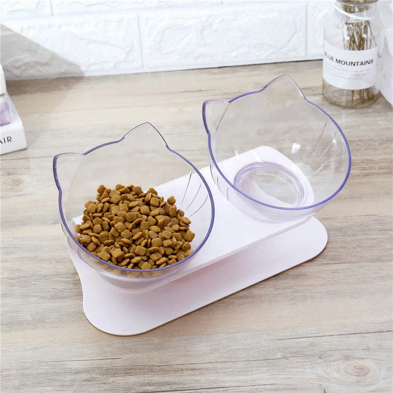 Katzenfutterstation | Erhöht Ergonomisch Langlebig Anti-Rutsch Vielseitig-Luzern Mode