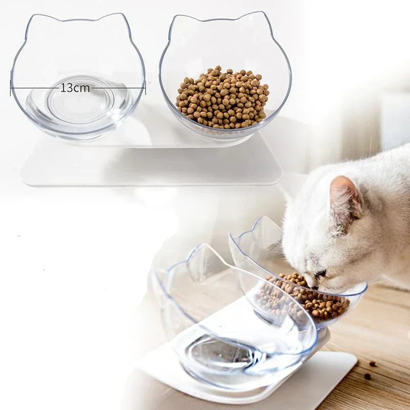 Katzenfutterstation | Erhöht Ergonomisch Langlebig Anti-Rutsch Vielseitig-Luzern Mode