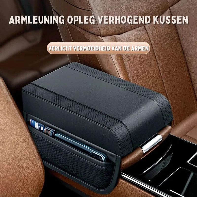 Auto-Armlehnenbezug | Erhöhend Komfortabel Universell Langlebig Leder-Luzern Mode