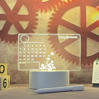 Beleuchtetes Notizbrett | Mit Lichtstift | LED | USB-Stromversorgung-Kalender-Luzern Mode