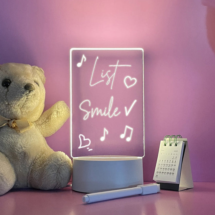 Beleuchtetes Notizbrett | Mit Lichtstift | LED | USB-Stromversorgung-Luzern Mode