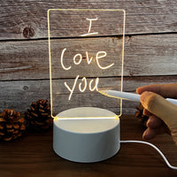 Beleuchtetes Notizbrett | Mit Lichtstift | LED | USB-Stromversorgung-Weiß-Luzern Mode