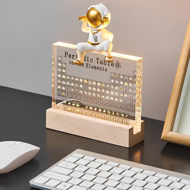 Beleuchtete Periodische Tabelle | Echte Proben | Transparent | USB -Luzern Mode