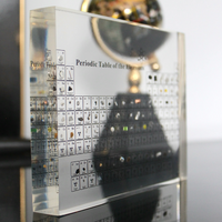 Beleuchtete Periodische Tabelle | Echte Proben | Transparent | USB -Luzern Mode