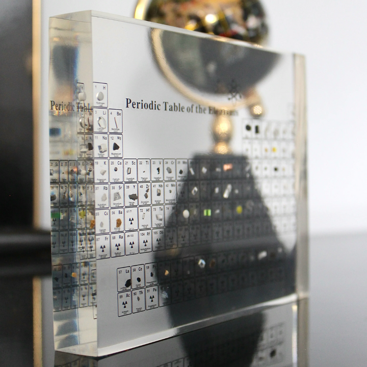 Beleuchtete Periodische Tabelle | Echte Proben | Transparent | USB -Luzern Mode
