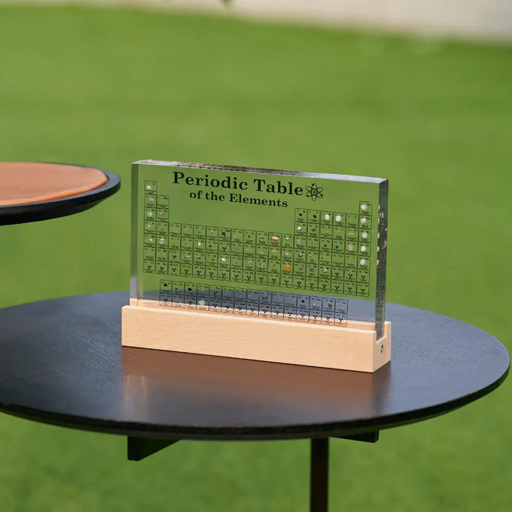 Beleuchtete Periodische Tabelle | Echte Proben | Transparent | USB -Luzern Mode