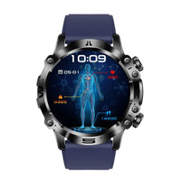 Herren Smartwatch mit Fitness-Tracker und Herzfrequenzmesser-Blau-Luzern Mode