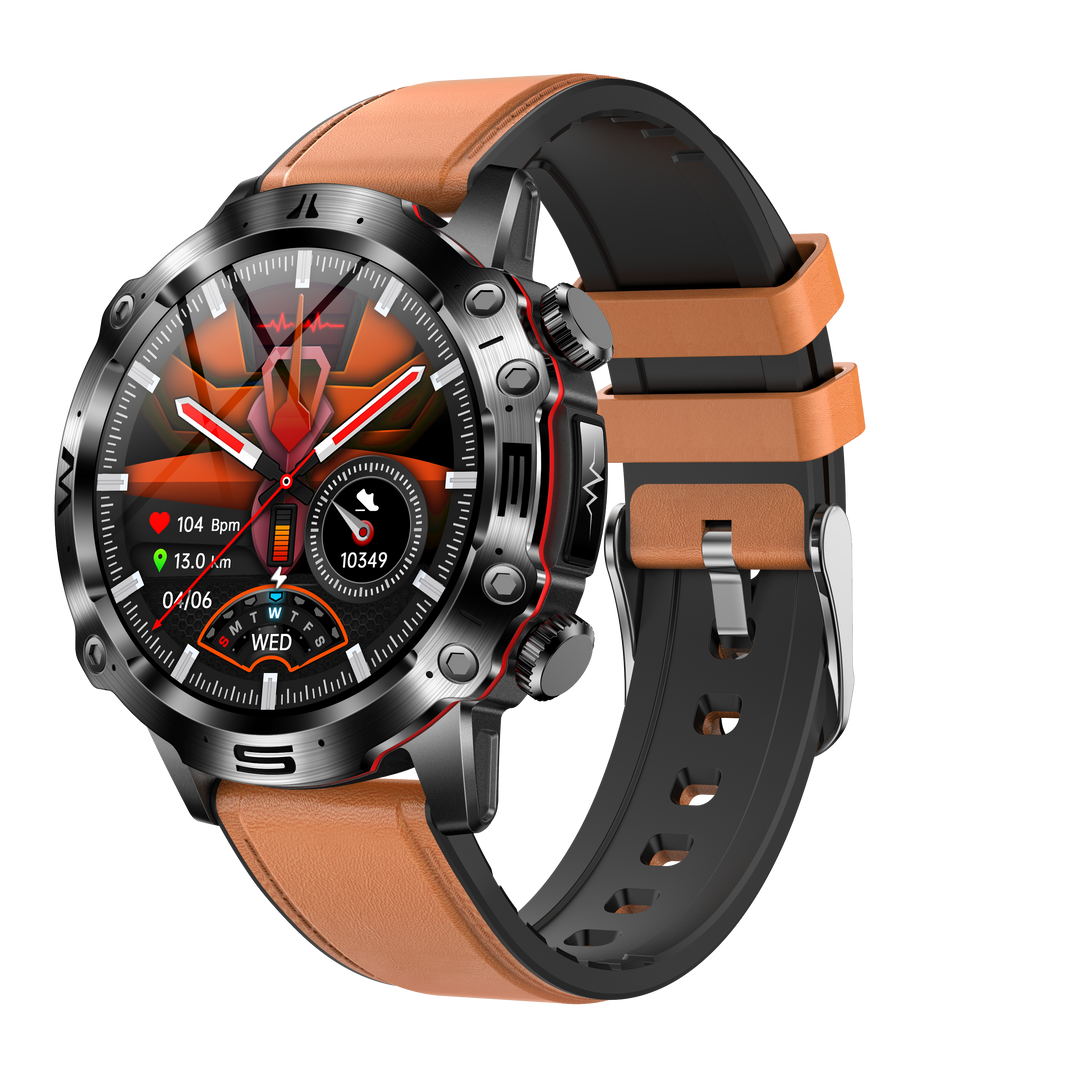 Herren Smartwatch mit Fitness-Tracker und Herzfrequenzmesser-Luzern Mode