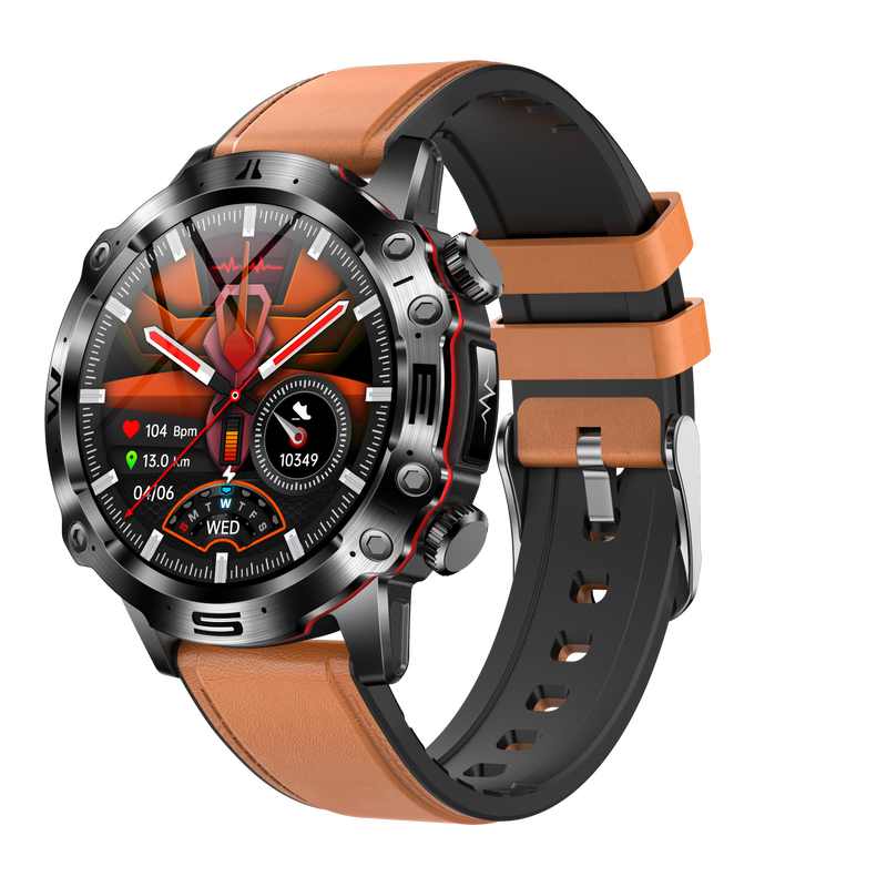 Herren Smartwatch mit Fitness-Tracker und Herzfrequenzmesser-Luzern Mode