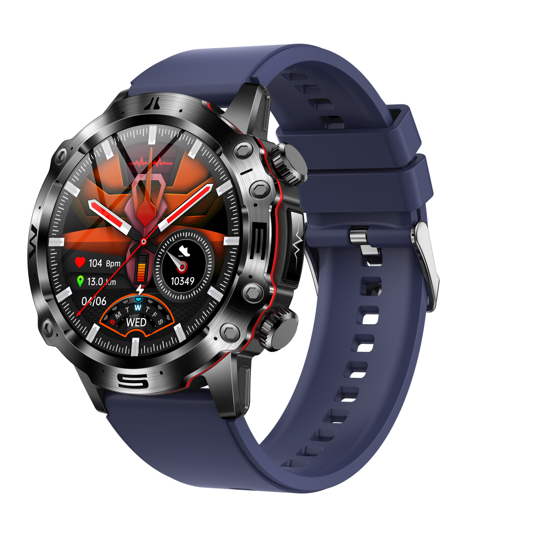 Herren Smartwatch mit Fitness-Tracker und Herzfrequenzmesser-Luzern Mode
