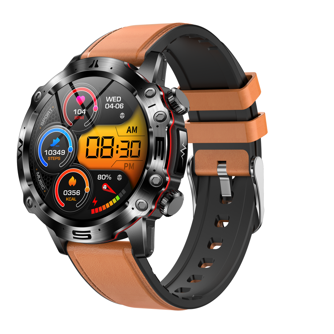 Herren Smartwatch mit Fitness-Tracker und Herzfrequenzmesser-Luzern Mode