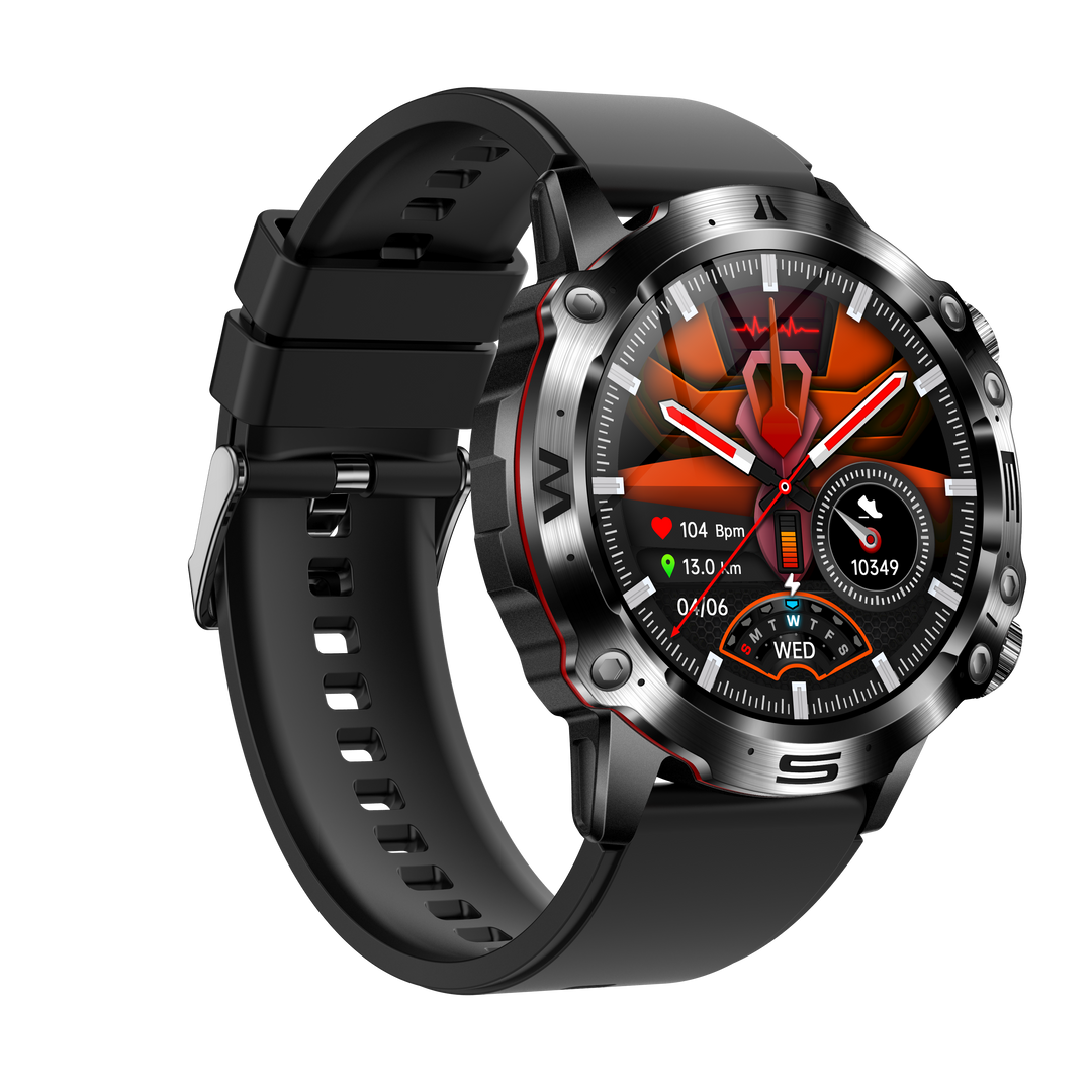Herren Smartwatch mit Fitness-Tracker und Herzfrequenzmesser-Luzern Mode