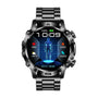 Herren Smartwatch mit Fitness-Tracker und Herzfrequenzmesser-Schwarz-Luzern Mode