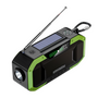 Notfall-Radio | Vielseitig | LED | Taschenlampe | Solar | Wiederaufladbar | AM/FM | Powerbank-Grün-Luzern Mode