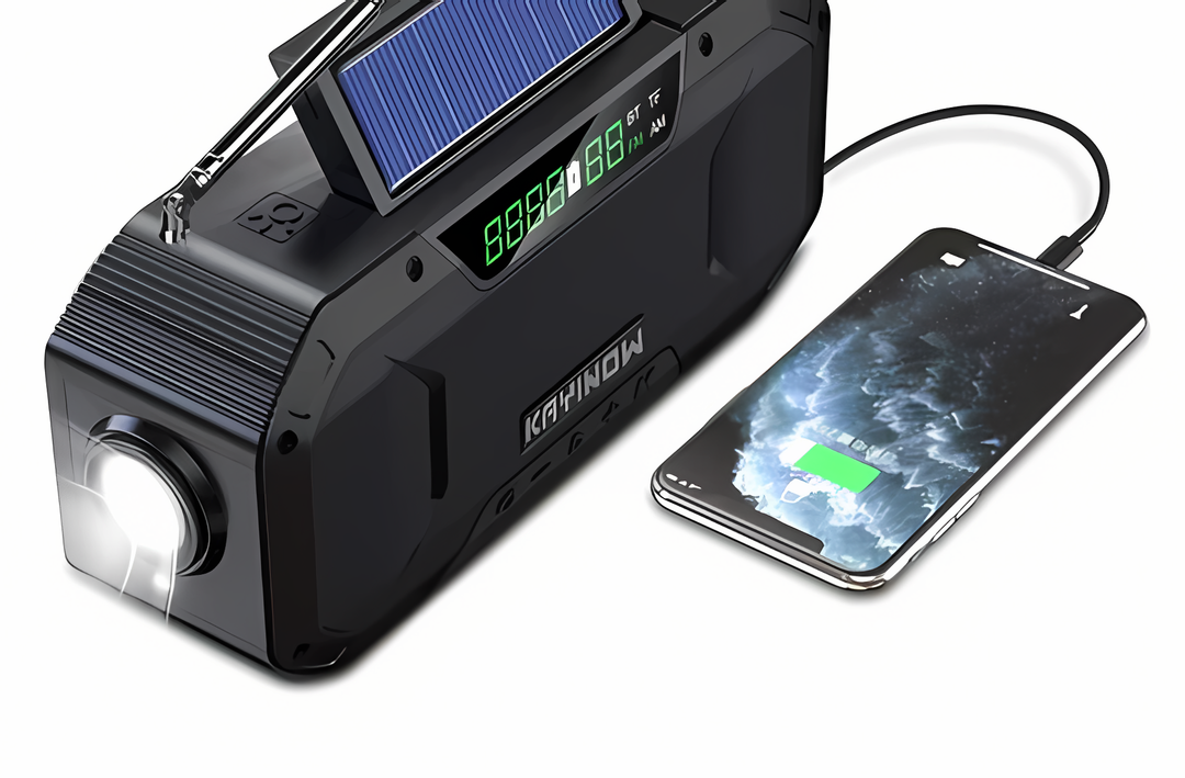 Notfall-Radio | Vielseitig | LED | Taschenlampe | Solar | Wiederaufladbar | AM/FM | Powerbank-Luzern Mode