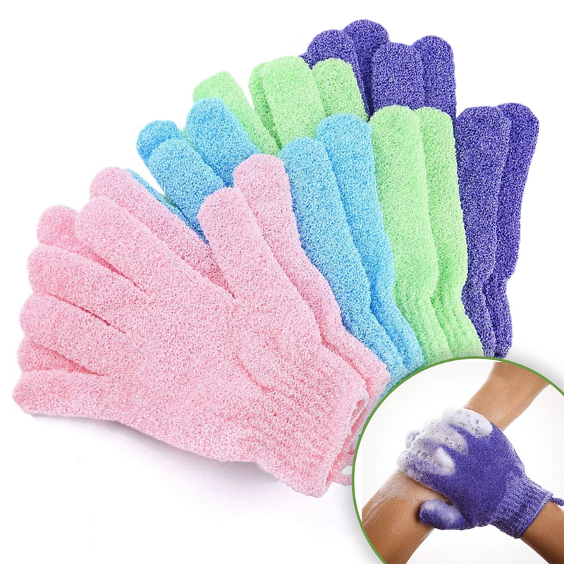 Peelinghandschuh-Set | 2-teilig Hautpflege Wiederverwendbar Nachhaltig-Luzern Mode