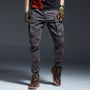 Herren Cargo Hose mit Taschen - Bequeme Freizeithose-Grau-S-Luzern Mode