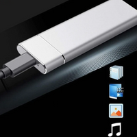 Externe Festplatte | 520 MB/s Große Kapazität USB 3.1 USB-C Kompakt-Luzern Mode