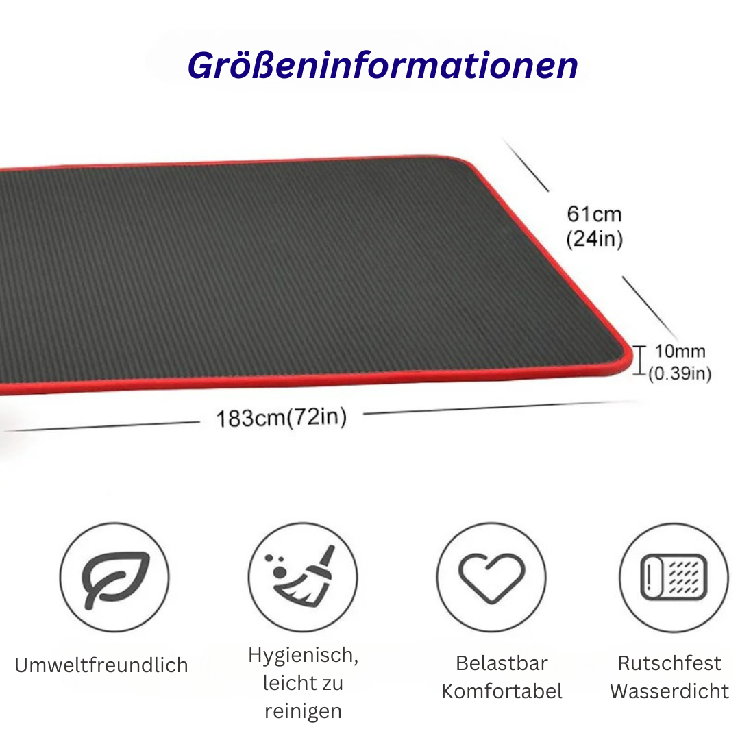 Yogamatte | Extra Dick Rutschfest Komfortabel Langlebig Vielseitig Stabil-Luzern Mode