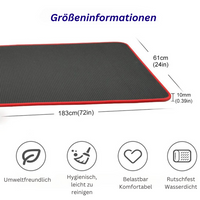 Yogamatte | Extra Dick Rutschfest Komfortabel Langlebig Vielseitig Stabil-Luzern Mode