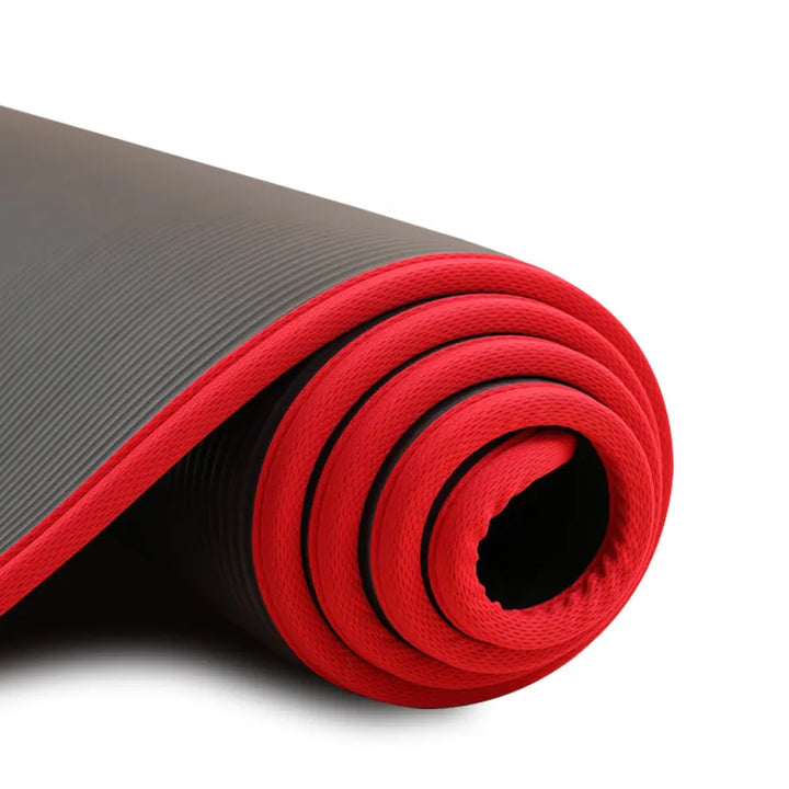 Yogamatte | Extra Dick Rutschfest Komfortabel Langlebig Vielseitig Stabil-Schwarz-Luzern Mode