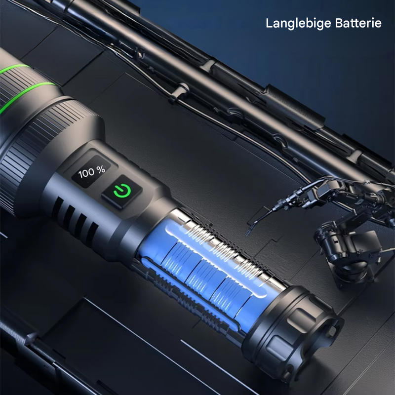 LED-Taschenlampe | Hell Zoombar Vielseitig Langlebig Wasserdicht Wiederaufladbar-Luzern Mode