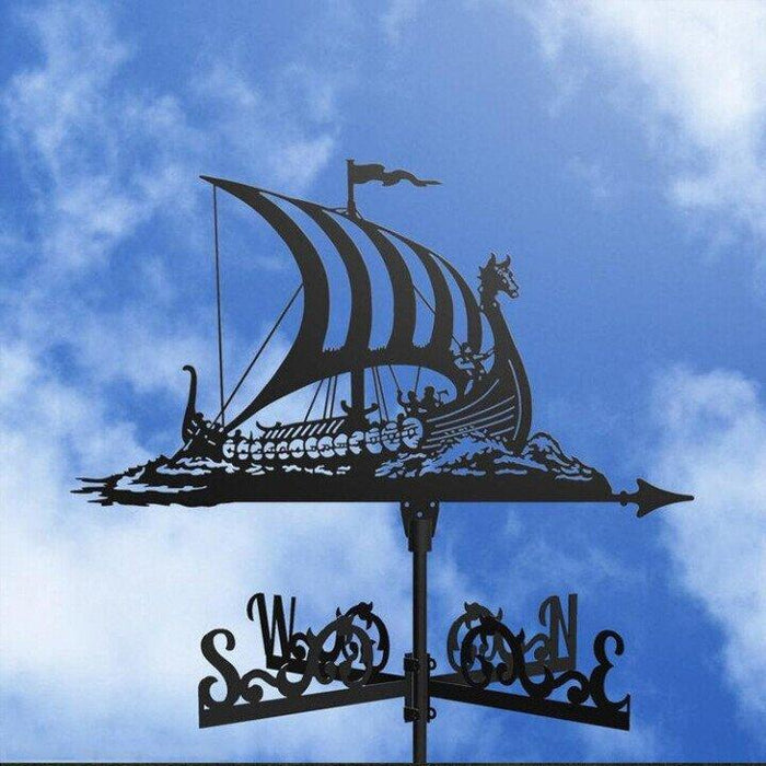 Windfahne | Exzentrisch | Auffällig | Edelstahl | Wetterfest-Piratenschiff-Luzern Mode