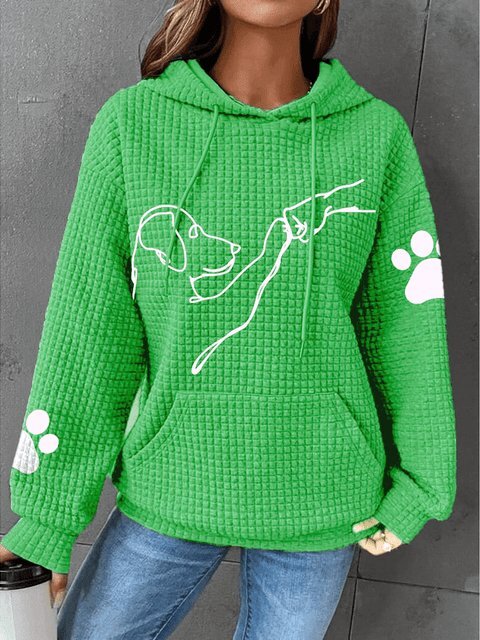 Warme Damen Hoodie mit Hundedesign – Selma