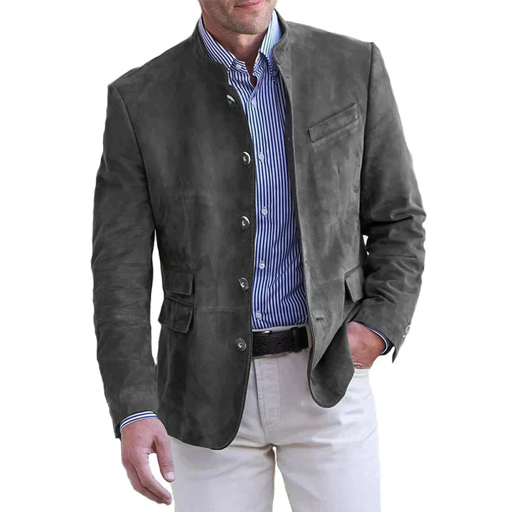 Klassische Button-Down-Jacke für Herren – Magnus