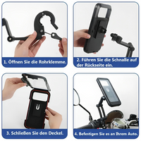 Fahrrad-Smartphonehalter | Multifunktional Praktisch Wasserdicht Robust-Luzern Mode