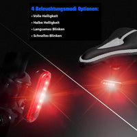 Fahrradbeleuchtungsset | Vorder- und Rücklicht | 4 Lichtmodi | Sensor-Luzern Mode