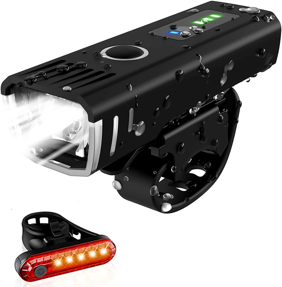 Fahrradbeleuchtungsset | Vorder- und Rücklicht | 4 Lichtmodi | Sensor-Luzern Mode