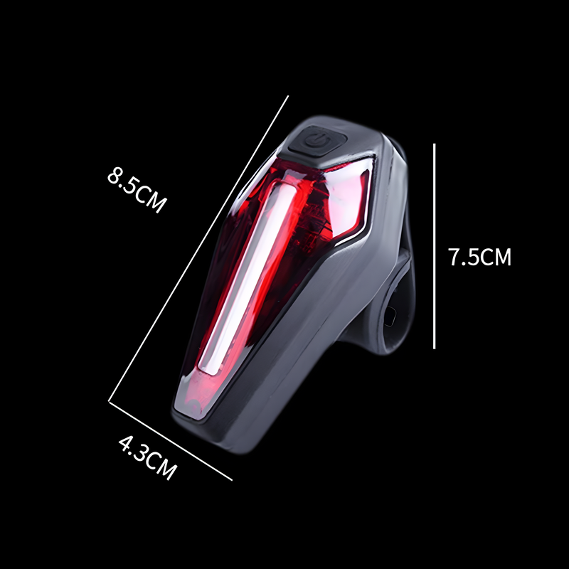 Fahrradleuchte Rücklicht | Sicherheit | Bremslichtfunktion | LED | Sensor-Luzern Mode