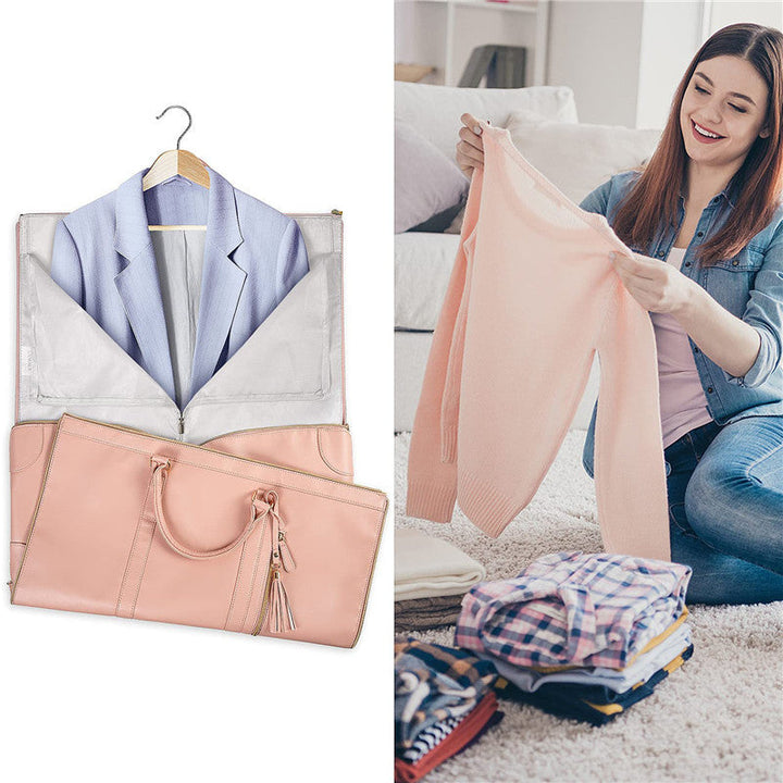 Reisetasche | Faltbar | Kompakt | Kleiderbügel | Geräumig | PU-Leder-Luzern Mode