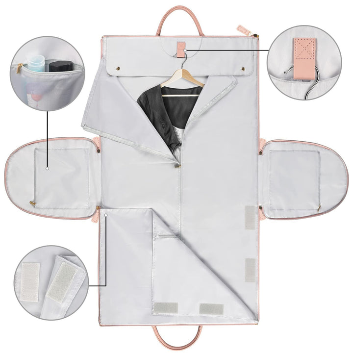 Reisetasche | Faltbar | Kompakt | Kleiderbügel | Geräumig | PU-Leder-Luzern Mode