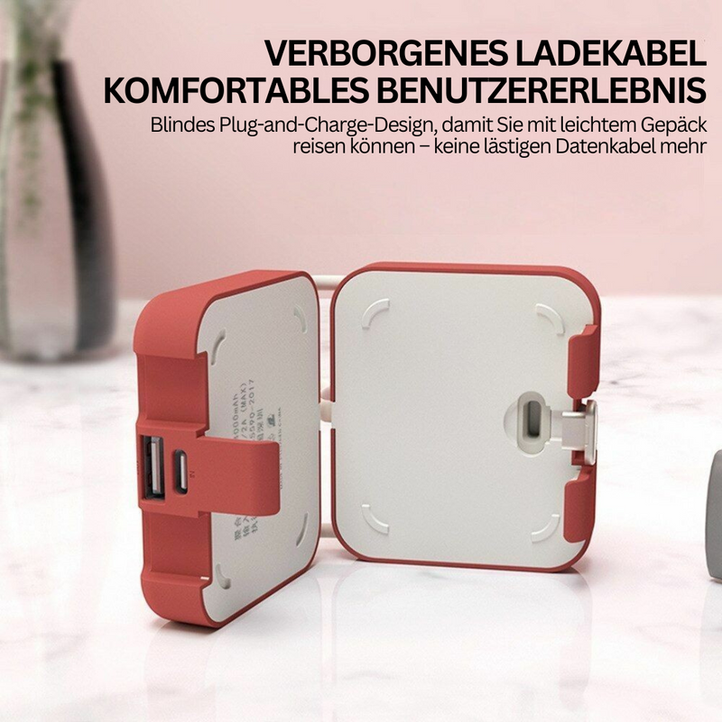 Powerbank | Faltbar Kompakt 4000mAh Vielseitig Robust Schnell-Luzern Mode