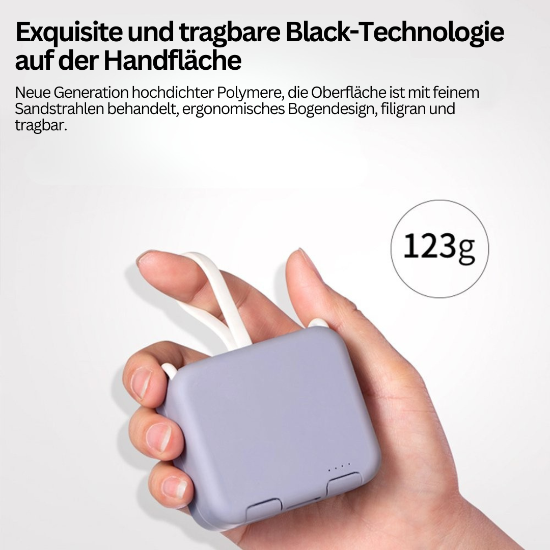 Powerbank | Faltbar Kompakt 4000mAh Vielseitig Robust Schnell-Luzern Mode