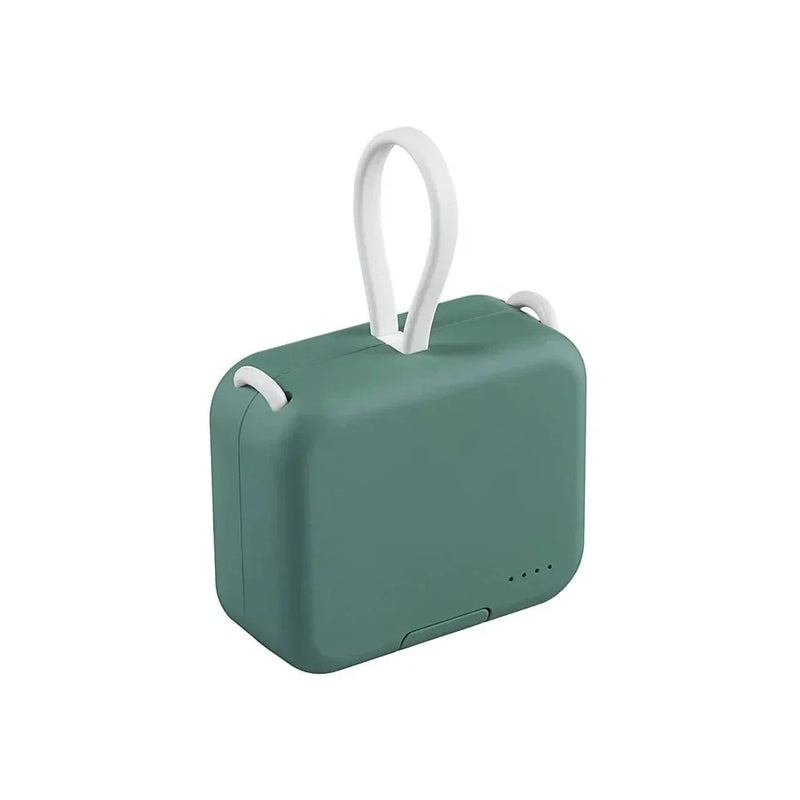 Powerbank | Faltbar Kompakt 4000mAh Vielseitig Robust Schnell-Grün-Luzern Mode