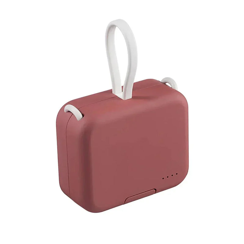Powerbank | Faltbar Kompakt 4000mAh Vielseitig Robust Schnell-Rot-Luzern Mode