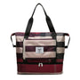 Reisetasche Damen mit großer Kapazität und Fächern-Bordeauxrot-Luzern Mode