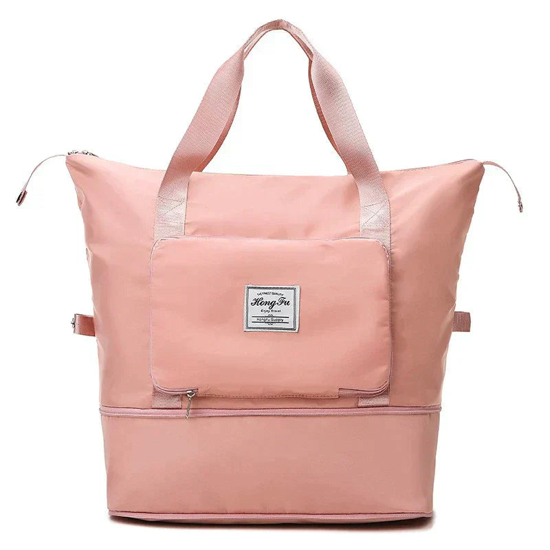 Reisetasche Damen mit großer Kapazität und Fächern-Hellrosa-Luzern Mode