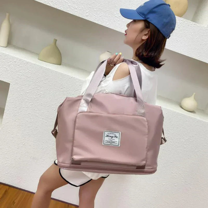 Reisetasche Damen mit großer Kapazität und Fächern-Rosa-Luzern Mode