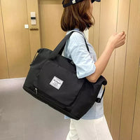 Reisetasche Damen mit großer Kapazität und Fächern-Schwarz-Luzern Mode