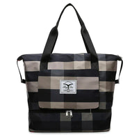 Reisetasche Damen mit großer Kapazität und Fächern-Schwarz & Weiß-Luzern Mode