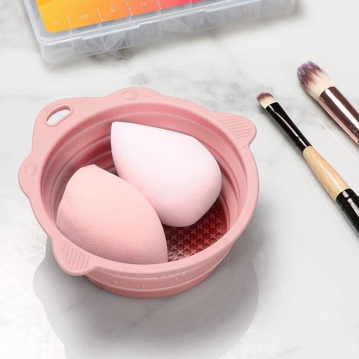 Make-up Pinselreiniger | Faltbar Silikon Langlebig Kompakt Rund-Luzern Mode
