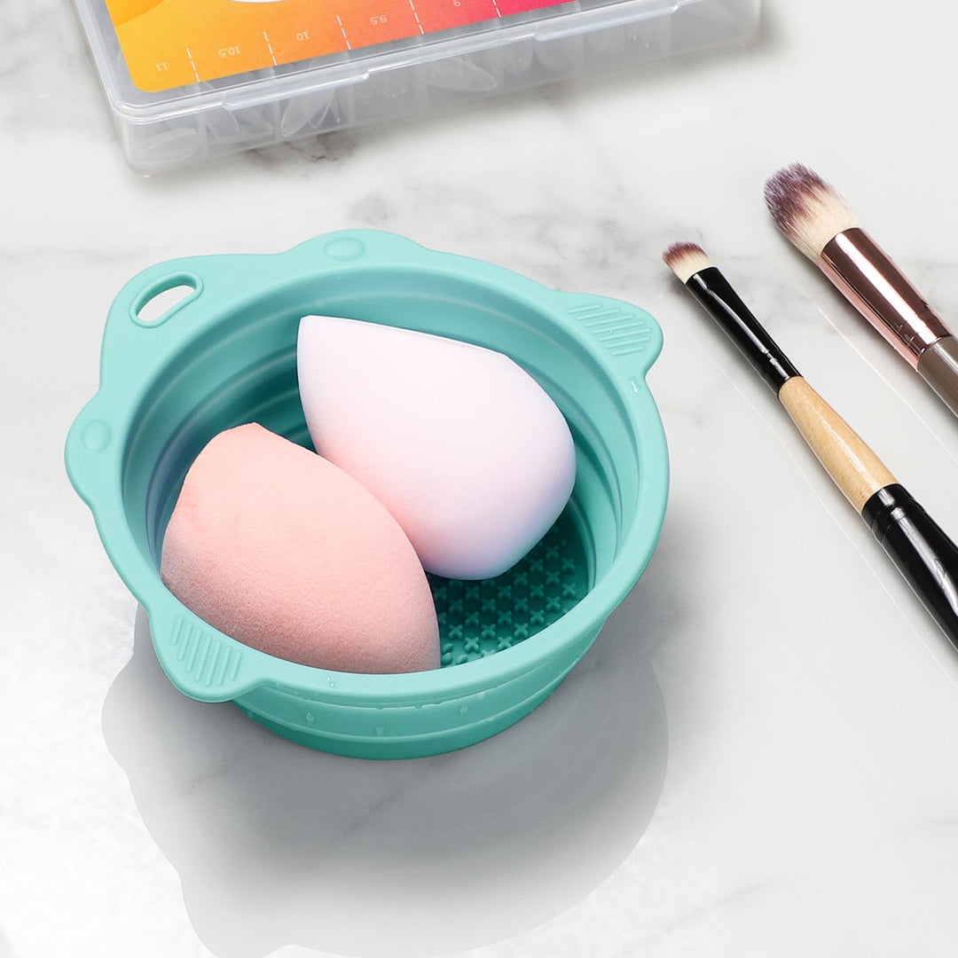 Make-up Pinselreiniger | Faltbar Silikon Langlebig Kompakt Rund-Luzern Mode