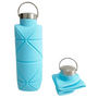 Wasserflasche | Faltbar Langlebig Auslaufsicher 750ML Vielseitig Leicht Sicher-Blau-Luzern Mode