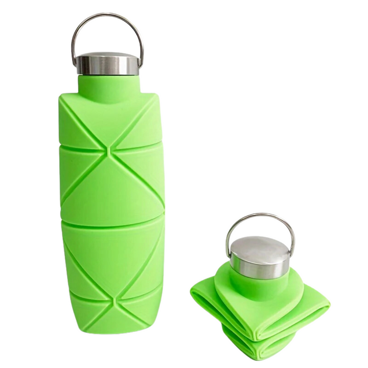 Wasserflasche | Faltbar Langlebig Auslaufsicher 750ML Vielseitig Leicht Sicher-Grün-Luzern Mode