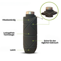 Wasserflasche | Faltbar Langlebig Auslaufsicher 750ML Vielseitig Leicht Sicher-Luzern Mode
